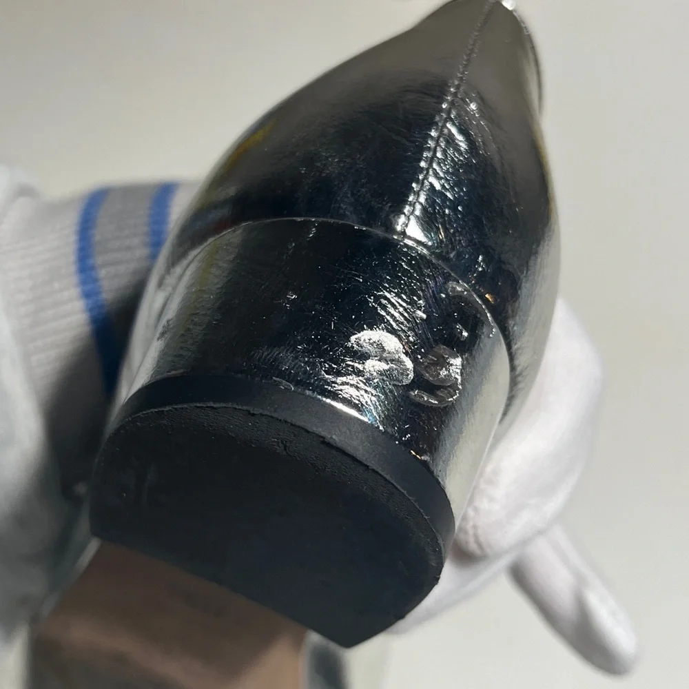 CHANEL Silver Mary Jane Flats with Strap - Picture 13 of 13